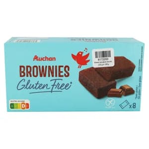 PRODUCTO ALCAMPO Brownies sin gluten 8 uds. 240 g.