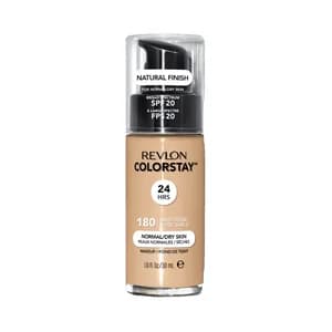 REVLON Colorstay Tono 180 Sand beige. Base de maquillaje líquida y de larga duración, para pieles mixtas a grasas.