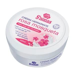 S´NONAS Crema hidratante con rosa Mosqueta para todo tipo de pieles S´NONAS 200 ml.