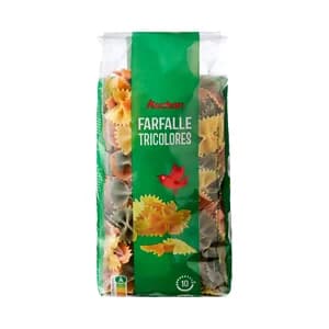 PRODUCTO ALCAMPO Pasta Farfalle, con vegetales paquete 500 g.