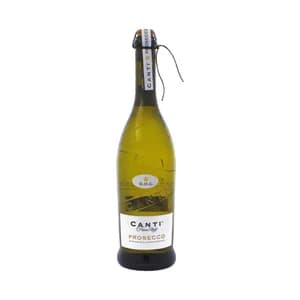 CANTI Vino blanco frizzante italiano D.O.C Prossecco botella 75 cl.