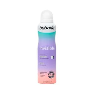 BABARIA Desodorante en spray para mujer con acción antimanchas y antitranspirante hasta 48 horas BABARIA Invisible 200 ml.