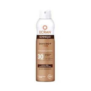 ECRAN Sunnique broncea+ Leche solar en bruma con acción protectora y FPS 30 (alto) 250 ml.