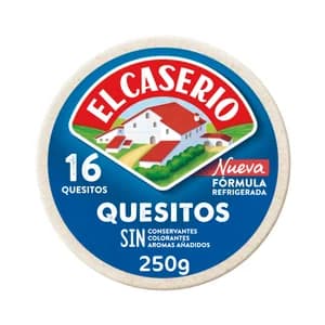 EL CASERÍO Queso en porciones 16 quesitos EL CASERIO 250 g.