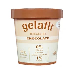 GELAFIT Tarrina de helado de chocolate, sin gluten y sin lactosa 450 ml.