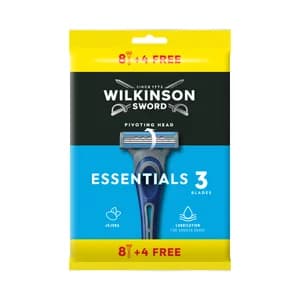 WILKINSON Essentials 3 Maquinilla de afeitar desechable con cabezal de 3 hojas 8 uds.