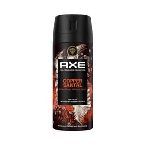 AXE Copper santal Desodorante en spray para hombre, hasta 72 horas de frescor 150 ml.