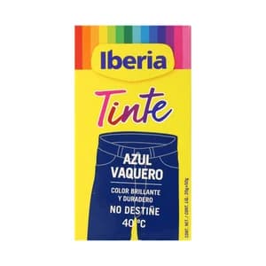 IBERIA Tinte para ropa de color azul vaquero (permite teñir a baja temperatura 40ª) IBERIA 1 ud.