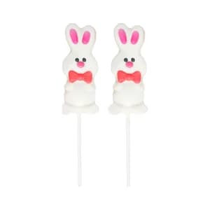 DEKORA Piruletas de pascua de chocolate con forma de conejitos 25 g.