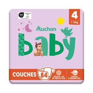 PRODUCTO ALCAMPO Baby Pañales talla 4 (7-18 kg) 84 uds.