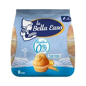 LA BELLA EASO Magdalenas 0% azúcares 232 gr,