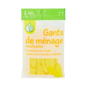 PRODUCTO ECONÓMICO ALCAMPO Guantes reutilizables talla g 2 uds.