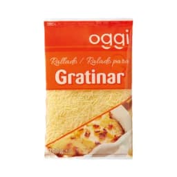 OGGI Queso rallado en hilo, especial para gratinar 200 g.