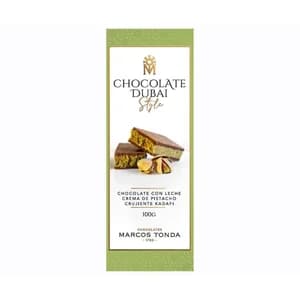 MARCOS TONDA Chocolate con leche Dubai style 100 g.