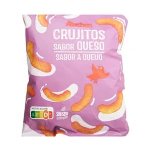 PRODUCTO ALCAMPO Gusanos de maíz sabor queso "crujitos" bolsa de 60 g.