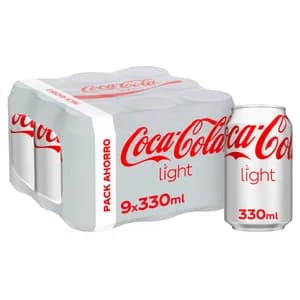 COCA COLA Light Pack 9 unds x 330ml Lata
