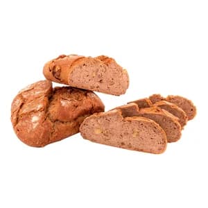 Hogaza centeno, pasas y nueces con masa madre 400 g.