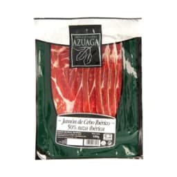 SIERRA AZUAGA Jamón de cebo ibérico (50% raza ibérica), cortado en lonchas SIERRA AZUAGA 100 g.