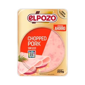 EL POZO Chopped pork, sin gluten, cortado en lonchas 225 g.