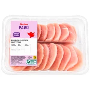 AUCHAN Filete fino de solomillo de pavo Producto Alcampo.