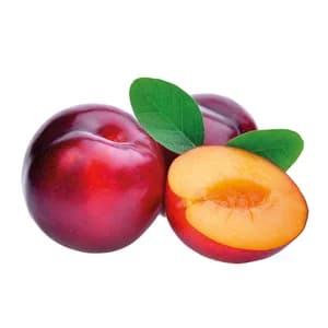 Ciruela roja, cesta 1 kg.
