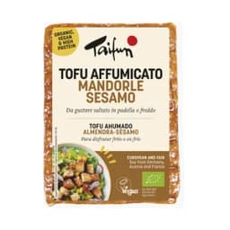 TAIFUN Tofu ahumado con almendra y sesamo, para tomar frito o frío 200 g.