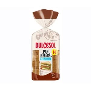DULCESOL Pan de molde integral 395 gr.