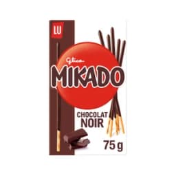 MIKADO, LU Palitos de Galleta Cubiertos de Chocolate negro 75 g.