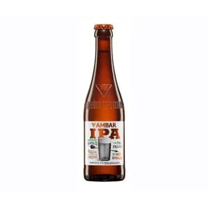 AMBAR IPA Cerveza Premium extra lúpulo botella 33 cl.