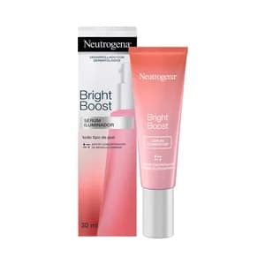 NEUTRÓGENA Bright boost Sérum facial iluminador, refuerzo hidratante para día y noche 30 ml.