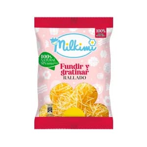 MILKIMI Queso rallado para fundir y gratinar 120 g.