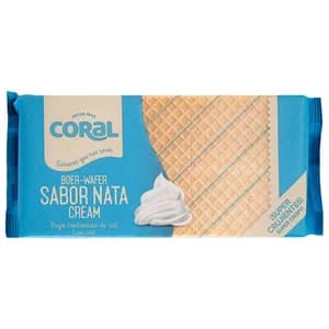 CORAL Barquillos con sabor nata 200 g.