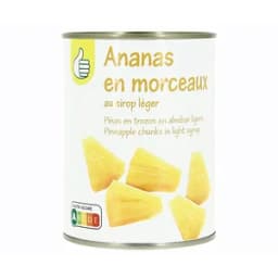 PRODUCTO ECONÓMICO ALCAMPO Piña en almíbar en trozos 340 gr.