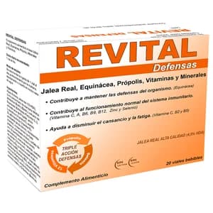 REVITAL Defensas Complemento alimenticio que ayuda a mantener las defensas del organismo 20uds.