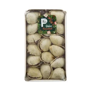 DULCES LA PLATA Almendra rellena de chocolate con cacahuete bandeja 160 g.