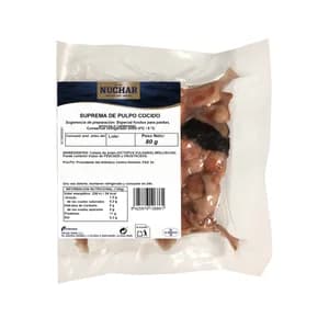 NUCHAR Pulpo cocido en trozos 80 g.