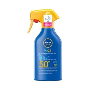 NIVEA Sun kids Spray solar hidratante, especial niños, con factor de protección 50+ (muy alto) protege & cuida 270 ml.