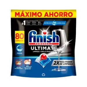 FINISH Detergente para lavavajillas en pastillas 80 ds. 1032 gr.