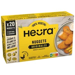 HEÜRA Nuggets vegetales a base de proteína de soja 20 uds.