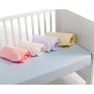 Pack 2 bajeras cuna bebé, blanco, rosa, azul, beige y gris, BASIC.