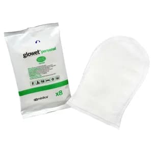 GLOWET Guantes (manoplas) húmedas para el lavado del cuerpo entero 8 uds.