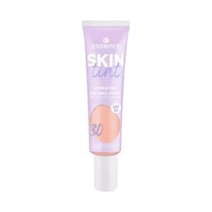 ESSENCE Skin tint tono 30 Tinte para piel hidratante, cobertura ligera a media y FPS 30.