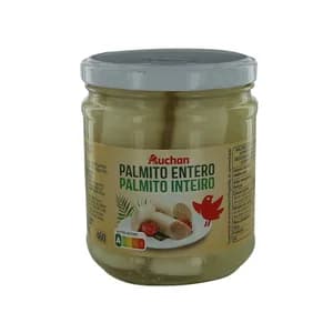 PRODUCTO ALCAMPO Corazones de palmito enteros frasco de 250 g.