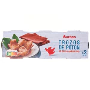 PRODUCTO ALCAMPO Trozos de pota en salsa americana 3 uds x 51 g.