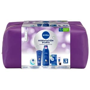 NIVEA Hidratación diaria Neceser con productos para la higiene y el cuidado femenino.