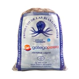 GALLEGO PEREIRA Pulpo crudo y congelado de las Rías gallegas entero 1.5 a 2 Kg. (peso aproximado).