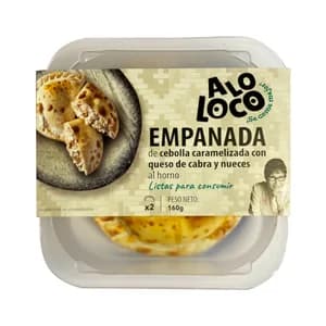 Empanadas queso cabra, nueces y cebolla caramel. 2 x 80 g.
