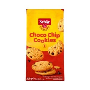 SCHÄR Galletas con pepitas de chocolate, sin gluten SCHÄR 200 g.