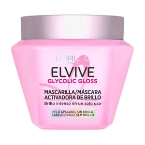 ELVIVE Glycolic gloss Mascarilla capilar brillo intenso, para cabellos apagados y sin brillo 310 ml.