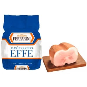 FERRARINI Jamón cocido Effe al corte. - Loncha fina 1 mm